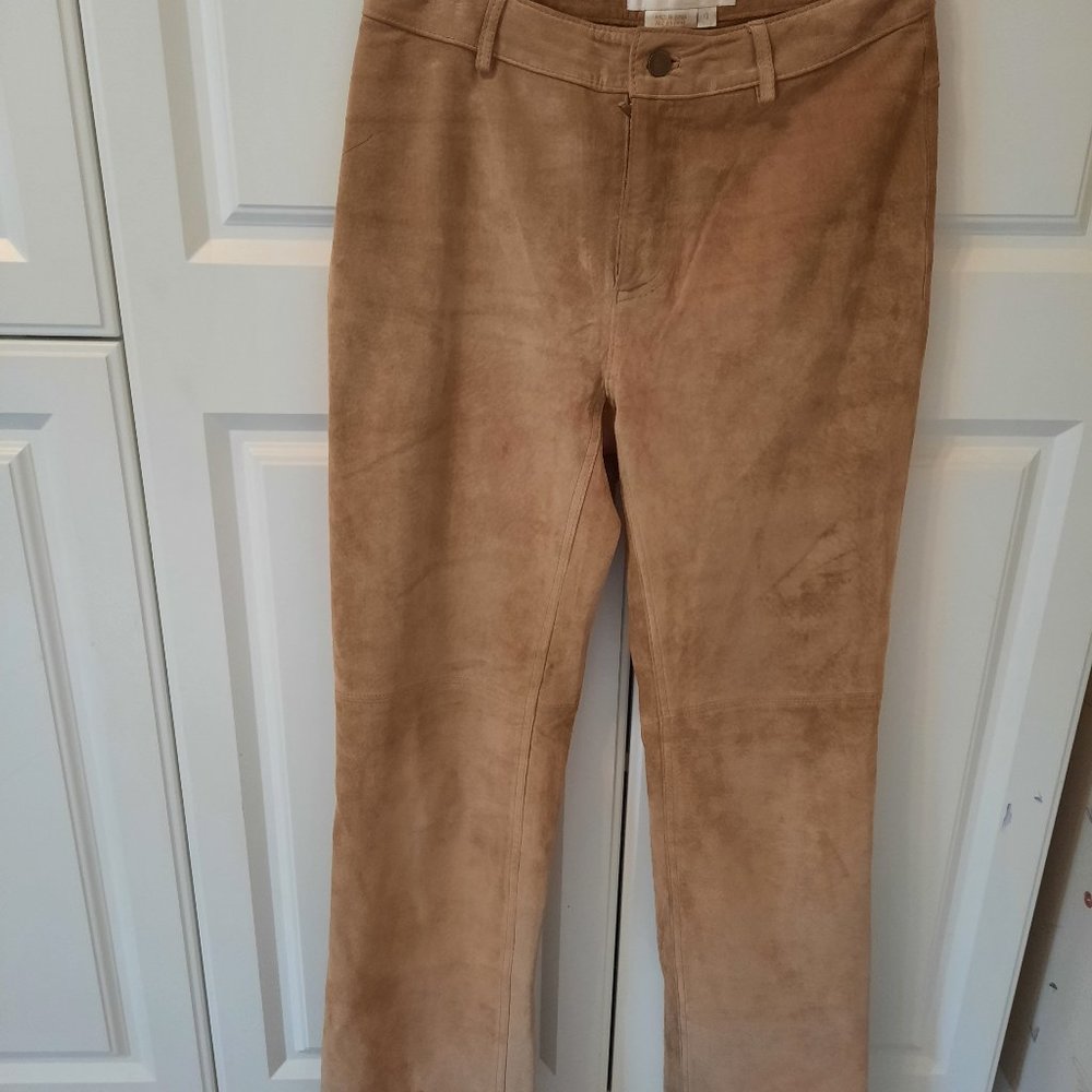 Suede pants
